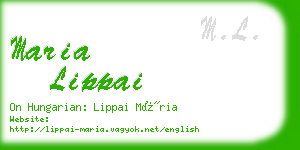 maria lippai business card